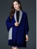 Cashmere Feeling Open-Front Cape W/Sleeves